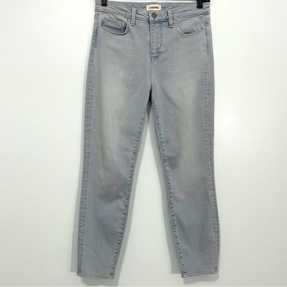 L'Agence Claudine High Rise Cropped Skinny Jeans Size 27